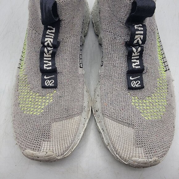 Nike Space Hippie 02 Low Mens 10.5 Sneakers Shoes Gray Volt CQ3988-002 main image 9